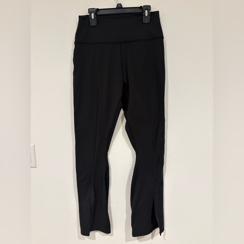 Spiritual Gangster Black Yoga Pants with split hem - Picture 2 of 3